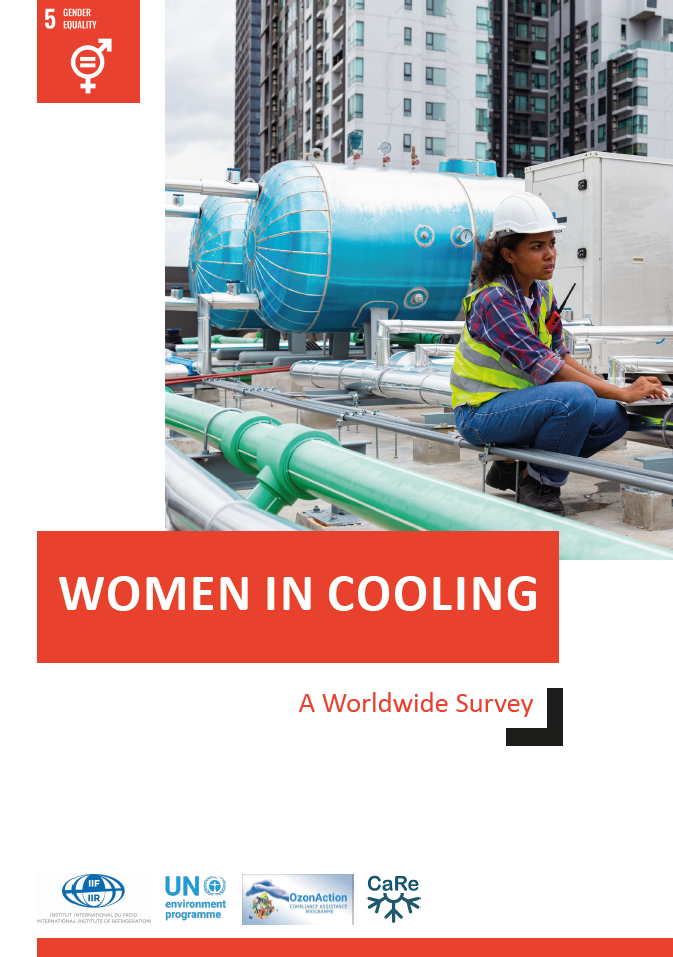 Women in cooling cover